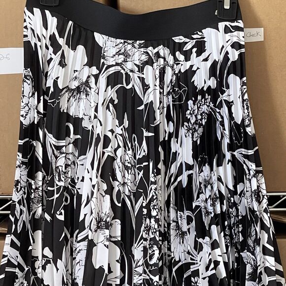 Covington Womens Skirt Size Small Floral Accordion Pleated High Low Bohemian - Picture 5 of 9